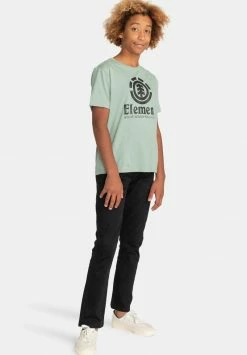 Element Enfant VERTICAL SS YOUTH T Shirt Imprimé Chinois Green