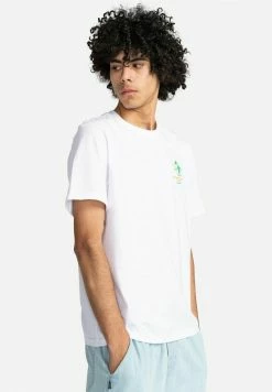 Element T Shirt Imprimé White Homme -Element Soldes 03ab7499e8f14400ab3160c8d54b74a4