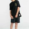 Element MANCHES COURTES T Shirt Imprimé Flint Black Enfant