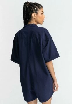 Element HARPER Combinaison Blue Gingham Femme -Element Soldes 0a08b2a34a95468ca9807ea5a888b2f7