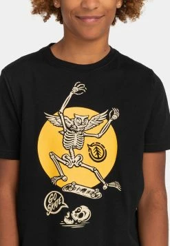 Element Enfant Manches Courtes T Shirt Imprimé Flint Black -Element Soldes 0cc0acd2b2ba453684b243d912f2db07