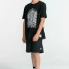 Element MANCHES COURTES T Shirt Imprimé Flint Black Enfant