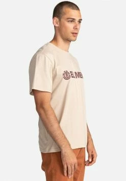 Element BLAZIN T Shirt Imprimé Oxford Tan Homme -Element Soldes 17568f9f9a814aa49c2f0a5b6069796f