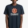 Element VERTICAL T Shirt Imprimé Eclipse Navy Homme
