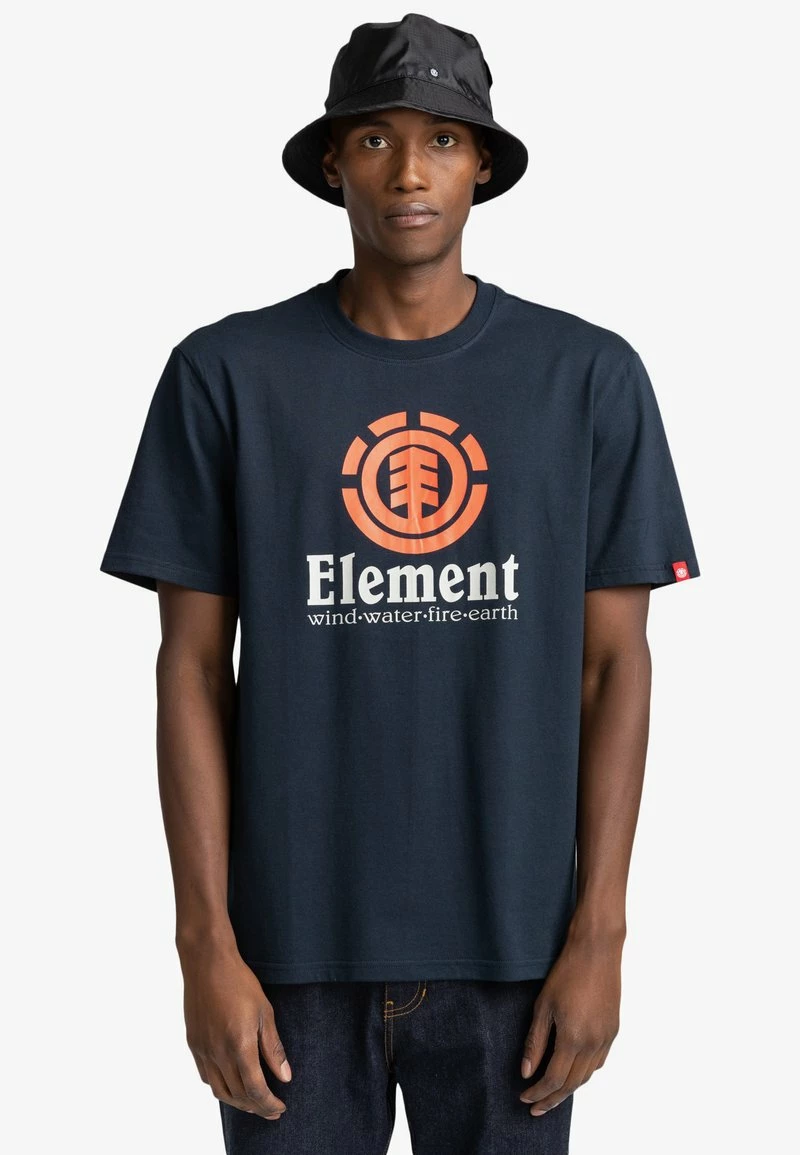 Element VERTICAL T Shirt Imprimé Eclipse Navy Homme 1 Element VERTICAL T Shirt Imprimé Eclipse Navy Homme