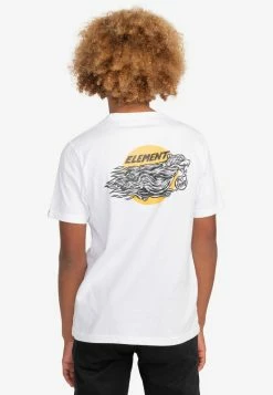 Element Enfant Manches Courtes T Shirt Imprimé Optic White -Element Soldes 1d9b81d829fa451abe4ed115da6bc1a6