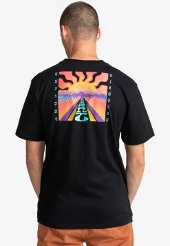 Element T Shirt Imprimé Black Homme -Element Soldes 1e1fd95616a24f2c99a6e298d0a932a1