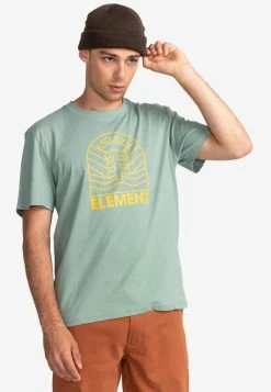 Element Homme ADONIS CSSNELP T Shirt Imprimé Chinois Green