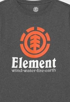 Element Enfant VERTICAL YOUTH T Shirt à Manches Longues Charcoal Heather -Element Soldes 23ec26ac51ee4e37b2ff200c32355d38