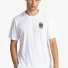 Element COVERED T Shirt Imprimé Optic White Homme