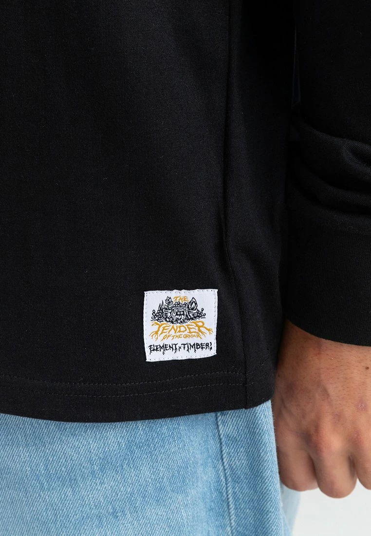 Element MANCHES LONGUES HOMME T Shirt à Manches Longues Flint Black 5 Element MANCHES LONGUES HOMME T Shirt à Manches Longues Flint Black – Image 5