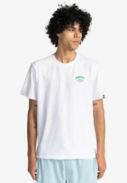 Element Homme MANCHES COURTES T Shirt Imprimé Optic White