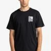 Element UBACA CSSKELP T Shirt Imprimé Flint Black Homme