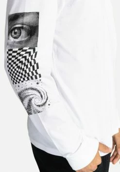 Element UBACA T Shirt à Manches Longues Optic White Homme -Element Soldes 369f4ffcc8734cbab5a24934226d7483