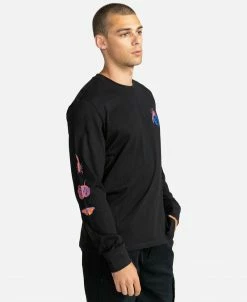 Element Homme CATRON T Shirt à Manches Longues Flint Black -Element Soldes 36be8e08da944484b0bba29e2343e57a