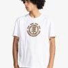 Element MANCHES COURTES HOMME T Shirt Imprimé Optic White