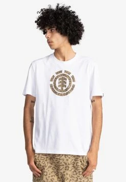 Element MANCHES COURTES HOMME T Shirt Imprimé Optic White