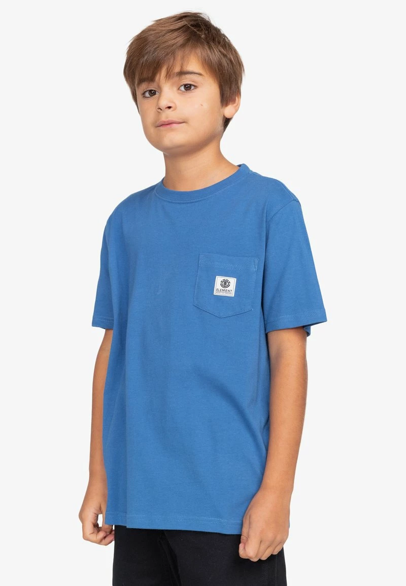 Element BASIC LABEL MANCHES COURTES T Shirt Basique Bright Cobalt Enfant 2 Element BASIC LABEL MANCHES COURTES T Shirt Basique Bright Cobalt Enfant – Image 2