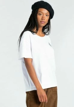 Element Femme ELLIPTICAL T Shirt Imprimé Optic White