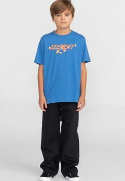 Element Enfant PUSHER MANCHES COURTES T Shirt Imprimé Bright Cobalt