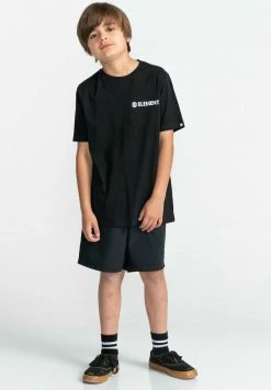 Element BLAZIN CHEST MANCHES COURTES T Shirt Imprimé Flint Black Enfant