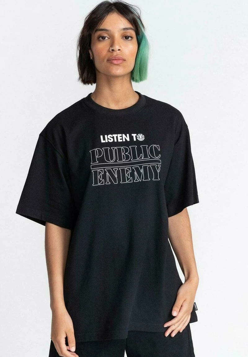 Element T Shirt Imprimé Flint Black Unisex 1 Element T Shirt Imprimé Flint Black Unisex