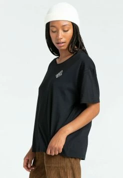 Element Femme ELLIPTICAL T Shirt Imprimé Flint Black