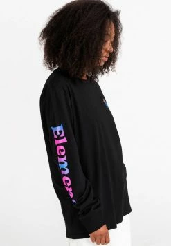 Element KASS T Shirt à Manches Longues Flint Black Homme -Element Soldes 4f4b5476fab64c45999884e8fec00eb1