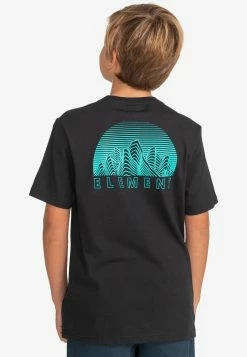 Element Enfant T Shirt Imprimé Flint Black -Element Soldes 4fa8a844b02b444c91bbaaa572e47575