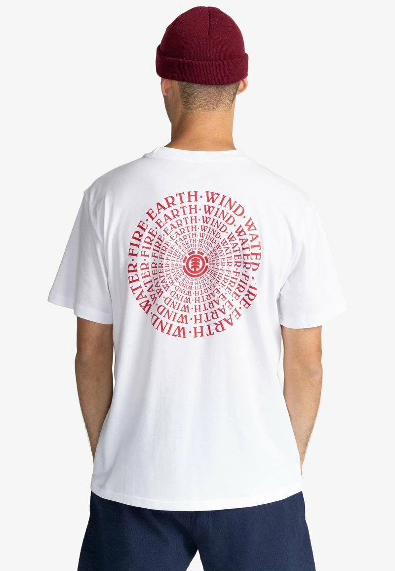 Element Homme DELMAR CSSJELP T Shirt Imprimé Optic White 3 Element Homme DELMAR CSSJELP T Shirt Imprimé Optic White – Image 3