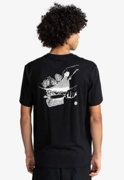 Element Homme CARE MANCHES COURTES T Shirt Imprimé Flint Black -Element Soldes 55656b8d4b1244a5a1c8089787453ac7