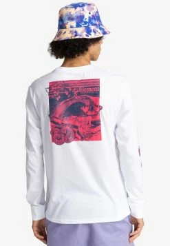 Element Homme CATRON T Shirt à Manches Longues Optic White -Element Soldes 614f7c040dae4df9a7c7d9dc71b4def1