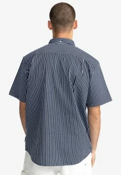 Element Homme DAILY Chemise Indigo Stripe -Element Soldes 615fbe7b5273468e9b3fdd417f39e783