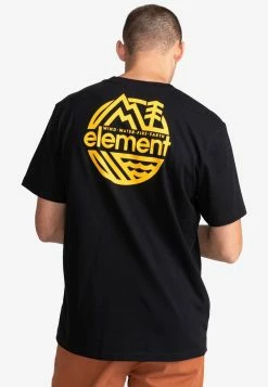Element BURKETT MANCHES COURTES T Shirt Imprimé Flint Black Homme -Element Soldes 63b9ff15fca4483f94195b39e59fe8e1