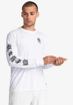 Element MANCHES LONGUES HOMME T Shirt à Manches Longues Optic White