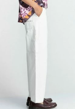 Element Femme Pantalon Classique Off White -Element Soldes 73906588dd5a4d24a13cd14e993cbfb7