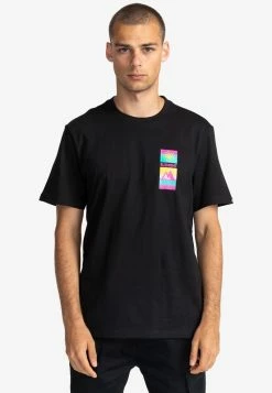 Element AQUAZEN MANCHES COURTES T Shirt Imprimé Flint Black Homme