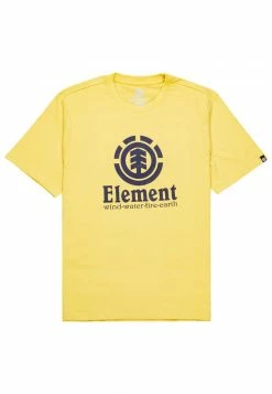 Element Homme VERTICAL T Shirt Imprimé Cream Gold