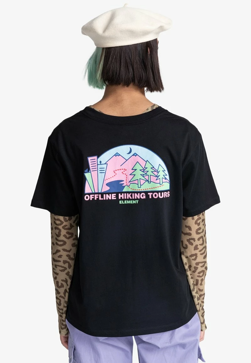Element Femme MANCHES COURTES T Shirt Imprimé Flint Black 3 Element Femme MANCHES COURTES T Shirt Imprimé Flint Black – Image 3