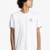 Element Homme Manches Courtes T Shirt Imprimé Optic White