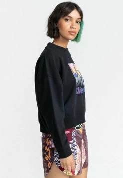 Element Femme KASS Sweatshirt Flint Black -Element Soldes 8c5425914cbf48708870584fcf01d6b9
