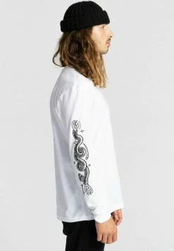 Element Homme T Shirt à Manches Longues Optic White -Element Soldes 984b7553970d485cbf2fd6c9e0e4b266