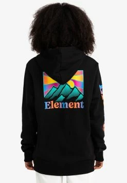Element Sweatshirt Flint Black Femme -Element Soldes 9de2a54476124271a9b10f962968c4c2