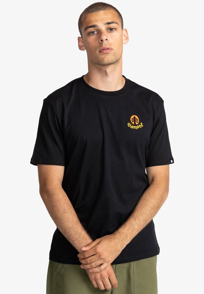 Element Homme TAOS MANCHES COURTES T Shirt Imprimé Flint Black 1 Element Homme TAOS MANCHES COURTES T Shirt Imprimé Flint Black