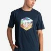Element Homme ASTRA MANCHES COURTES T Shirt Imprimé Eclipse Navy