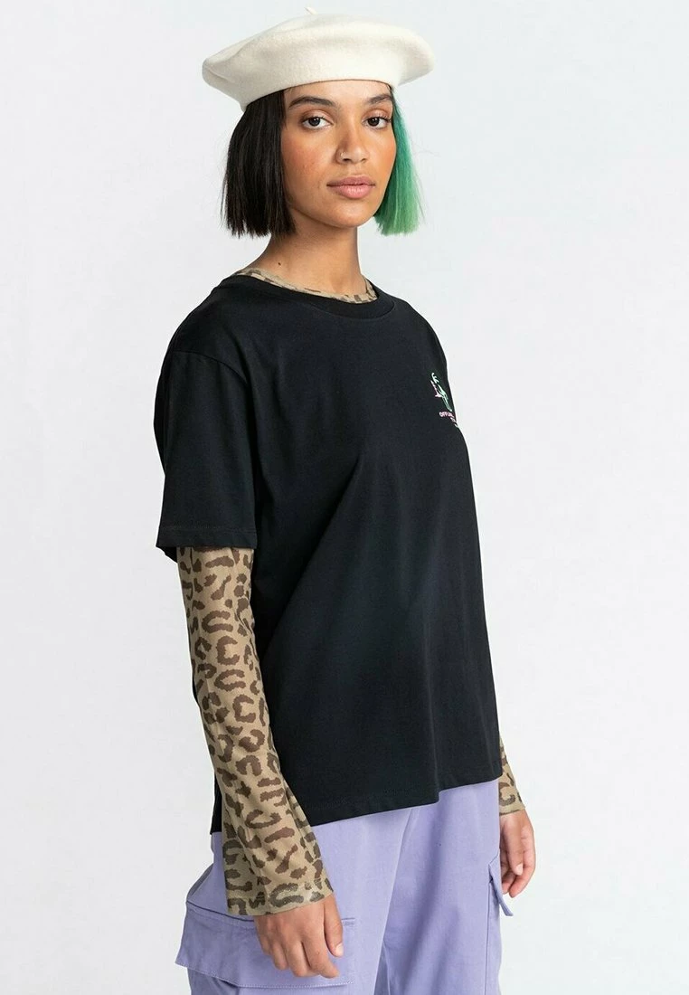 Element Femme MANCHES COURTES T Shirt Imprimé Flint Black 5 Element Femme MANCHES COURTES T Shirt Imprimé Flint Black – Image 5