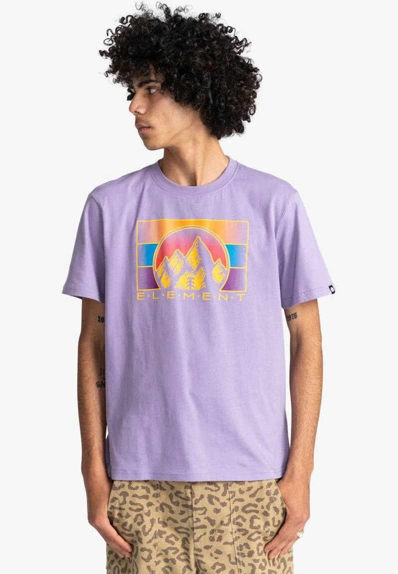 Element Homme T Shirt Imprimé Purple 1 Element Homme T Shirt Imprimé Purple
