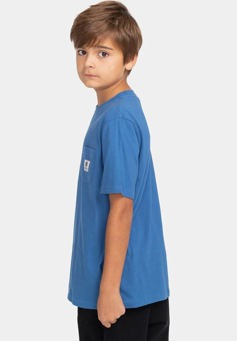 Element BASIC LABEL MANCHES COURTES T Shirt Basique Bright Cobalt Enfant 4 Element BASIC LABEL MANCHES COURTES T Shirt Basique Bright Cobalt Enfant – Image 4