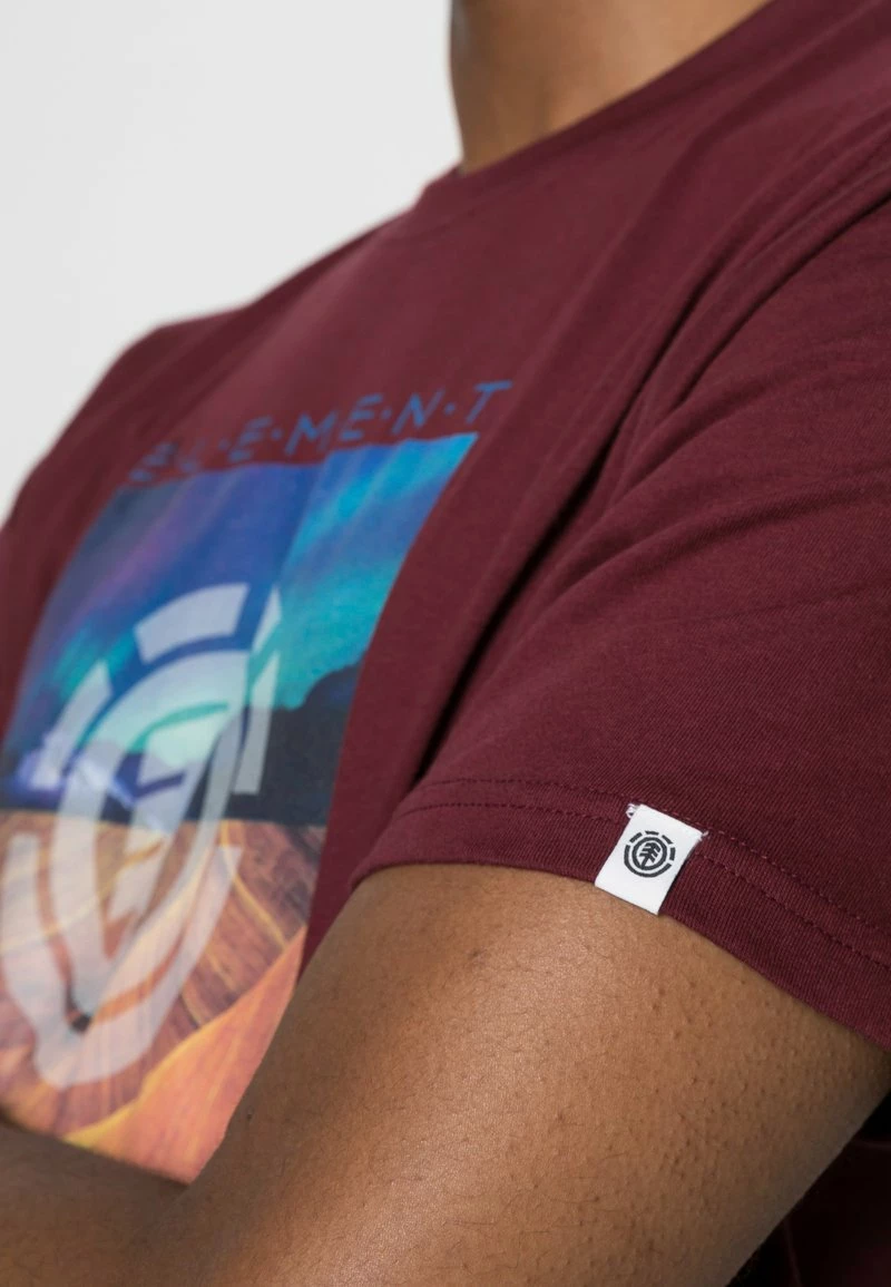 Element DUSKY T Shirt Imprimé Vintage Red Homme 5 Element DUSKY T Shirt Imprimé Vintage Red Homme – Image 5