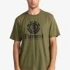 Element Homme VERTICAL T Shirt Imprimé Winter Moss